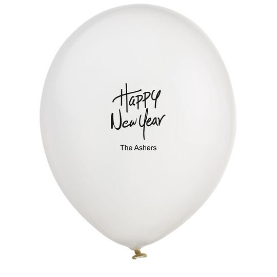 Fun Happy New Year Latex Balloons